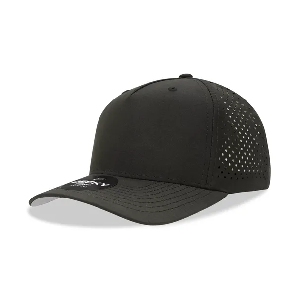 5-panel mid-profile perforated performance cap with a curved visor and snapback... from ASI 72657 Active Life Promo