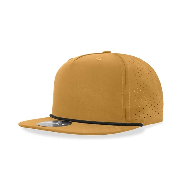 5-panel rope cap with perforated panels, flat bill, UPF 50+, water... from ASI 72657 Active Life Promo