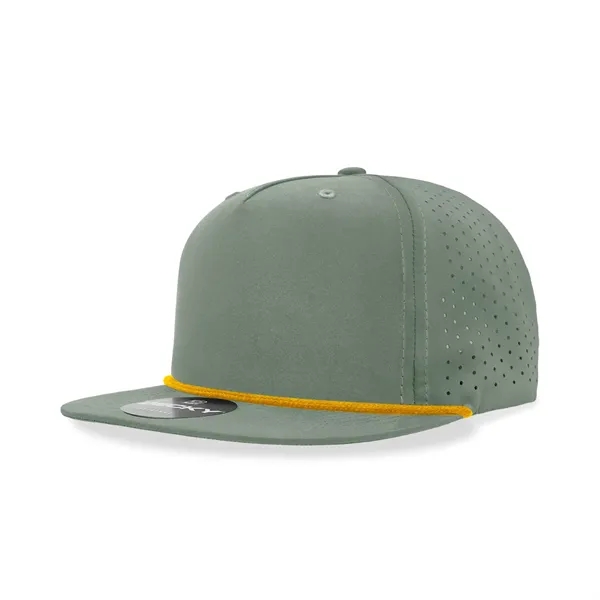5-panel rope cap with perforated panels, flat bill, UPF 50+, water... from ASI 72657 Active Life Promo