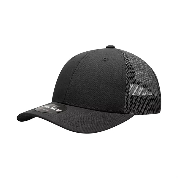 6-panel mesh golf cap with pre-curved bill, mesh back, and snapback... from ASI 72657 Active Life Promo