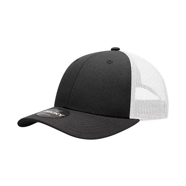 6-panel mesh golf cap with pre-curved bill, mesh back, and snapback... from ASI 72657 Active Life Promo