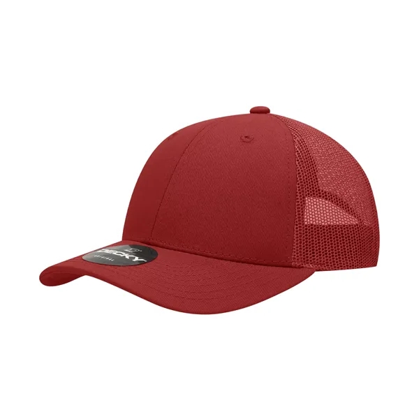 6-panel mesh golf cap with pre-curved bill, mesh back, and snapback... from ASI 72657 Active Life Promo