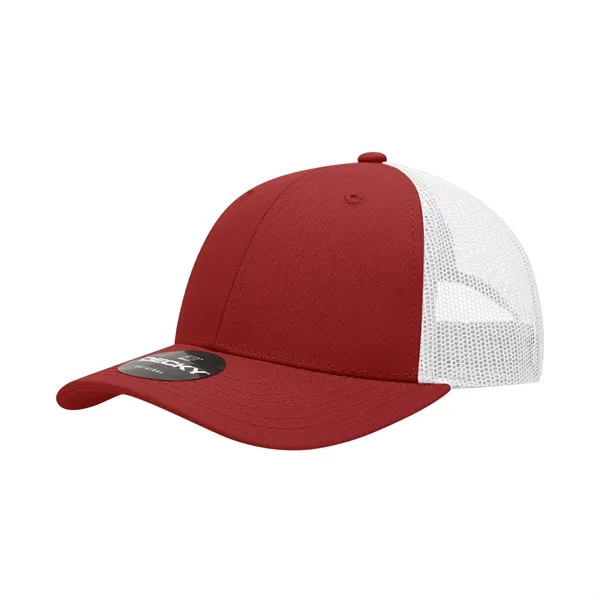 6-panel mesh golf cap with pre-curved bill, mesh back, and snapback... from ASI 72657 Active Life Promo