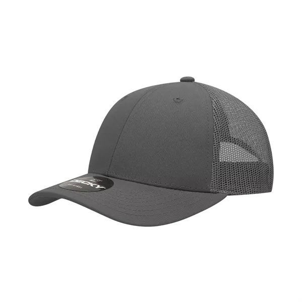 6-panel mesh golf cap with pre-curved bill, mesh back, and snapback... from ASI 72657 Active Life Promo