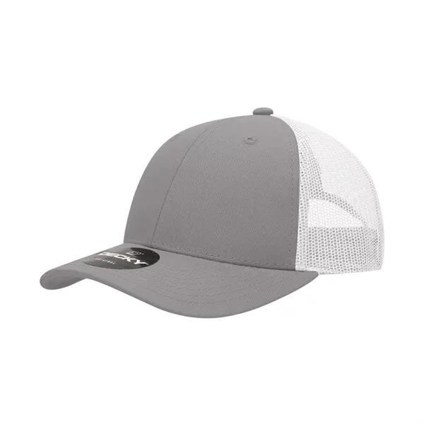 6-panel mesh golf cap with pre-curved bill, mesh back, and snapback... from ASI 72657 Active Life Promo