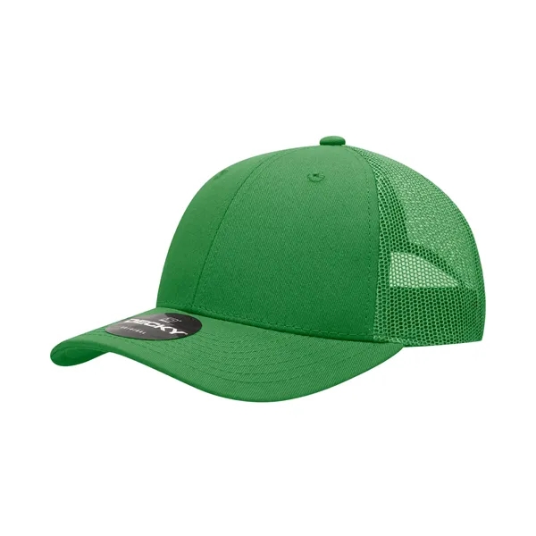 6-panel mesh golf cap with pre-curved bill, mesh back, and snapback... from ASI 72657 Active Life Promo