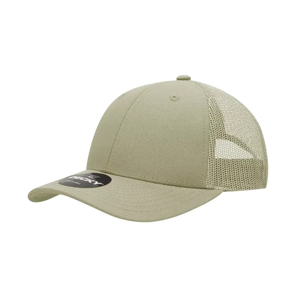6-panel mesh golf cap with pre-curved bill, mesh back, and snapback... from ASI 72657 Active Life Promo