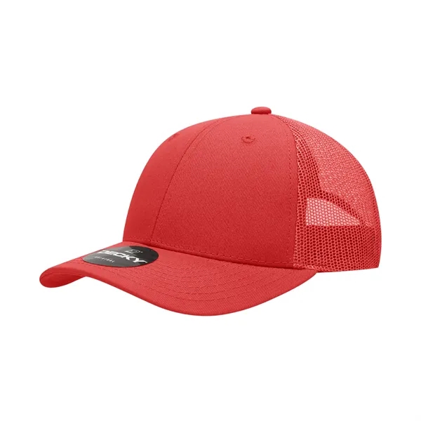 6-panel mesh golf cap with pre-curved bill, mesh back, and snapback... from ASI 72657 Active Life Promo