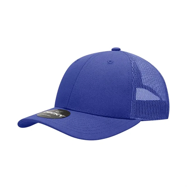 6-panel mesh golf cap with pre-curved bill, mesh back, and snapback... from ASI 72657 Active Life Promo