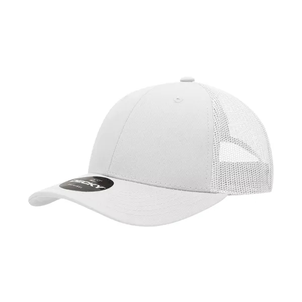 6-panel mesh golf cap with pre-curved bill, mesh back, and snapback... from ASI 72657 Active Life Promo