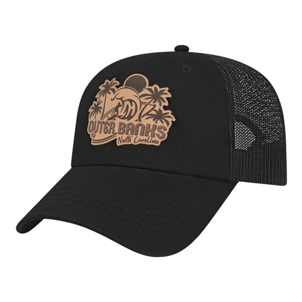 Low profile six panel unstructured cap featuring a standard pre-curved visor... from ASI 43792 Cap America Inc