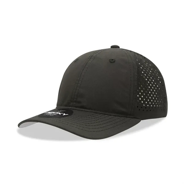 Low-profile perforated performance dad hat with curved visor and snapback closure.... from ASI 72657 Active Life Promo