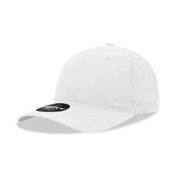 Low-profile perforated performance dad hat with curved visor and snapback closure.... from ASI 72657 Active Life Promo
