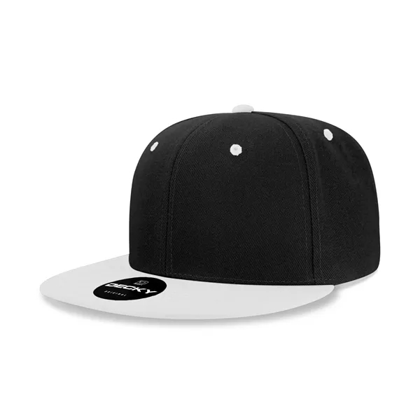 6-panel structured snapback with a flat bill, made of 100% acrylic.... from ASI 72657 Active Life Promo