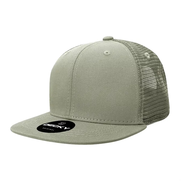 6-panel structured trucker hat with insulated mesh, flat bill, and snapback... from ASI 72657 Active Life Promo