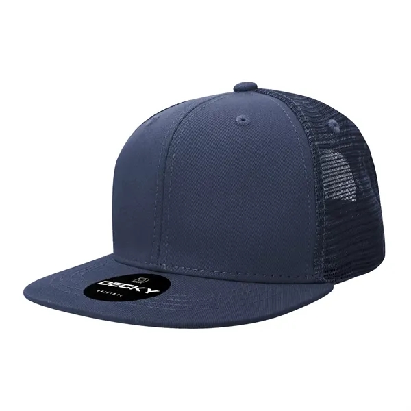 6-panel structured trucker hat with insulated mesh, flat bill, and snapback... from ASI 72657 Active Life Promo