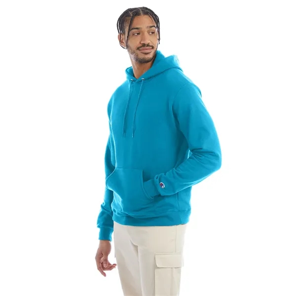 Moisture-wicking pullover hoodie with two-ply hood, dyed-to-match drawcord, and front pouch... from ASI 34063 alphabroder
