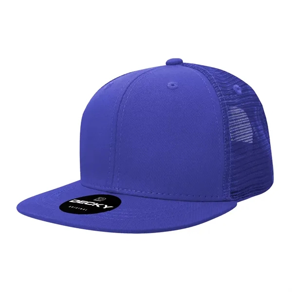 6-panel structured trucker hat with insulated mesh, flat bill, and snapback... from ASI 72657 Active Life Promo