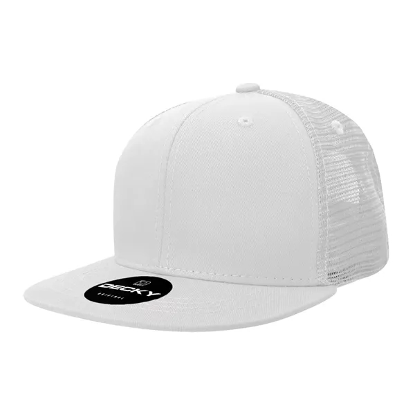 6-panel structured trucker hat with insulated mesh, flat bill, and snapback... from ASI 72657 Active Life Promo