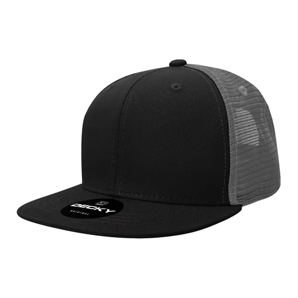 6-panel structured trucker hat with insulated mesh, flat bill, and snapback... from ASI 72657 Active Life Promo