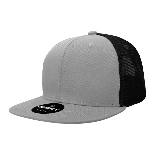 6-panel structured trucker hat with insulated mesh, flat bill, and snapback... from ASI 72657 Active Life Promo