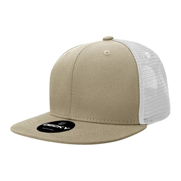 6-panel structured trucker hat with insulated mesh, flat bill, and snapback... from ASI 72657 Active Life Promo