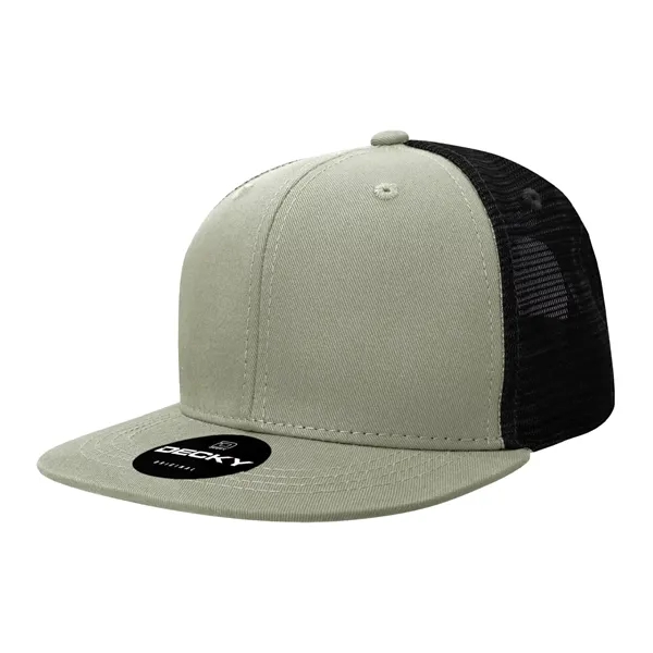 6-panel structured trucker hat with insulated mesh, flat bill, and snapback... from ASI 72657 Active Life Promo