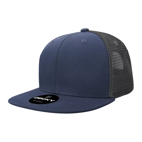 6-panel structured trucker hat with insulated mesh, flat bill, and snapback... from ASI 72657 Active Life Promo