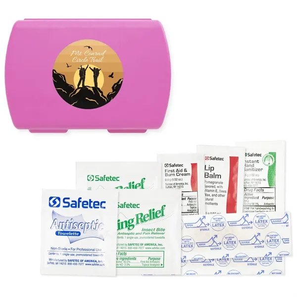 Full color imprinted USA made Outdoor Aid Kit with Hand Sanitizers,... from ASI 54040 Fey Promo
