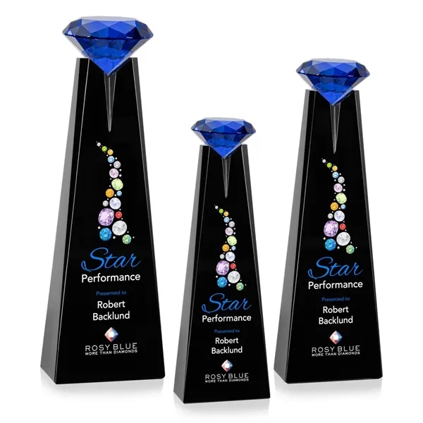 Alicia Gemstone VividPrint™ Award - Black/Sapphire... from ASI 84592 St Regis Group / St Regis