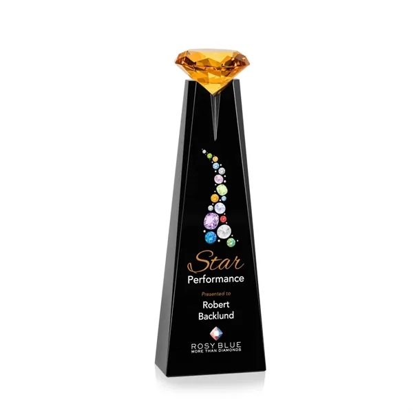 Alicia Gemstone VividPrint™ Award - Black/Amber... from ASI 84592 St Regis Group / St Regis