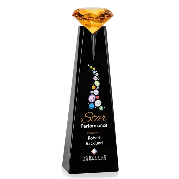 Alicia Gemstone VividPrint™ Award - Black/Amber... from ASI 84592 St Regis Group / St Regis