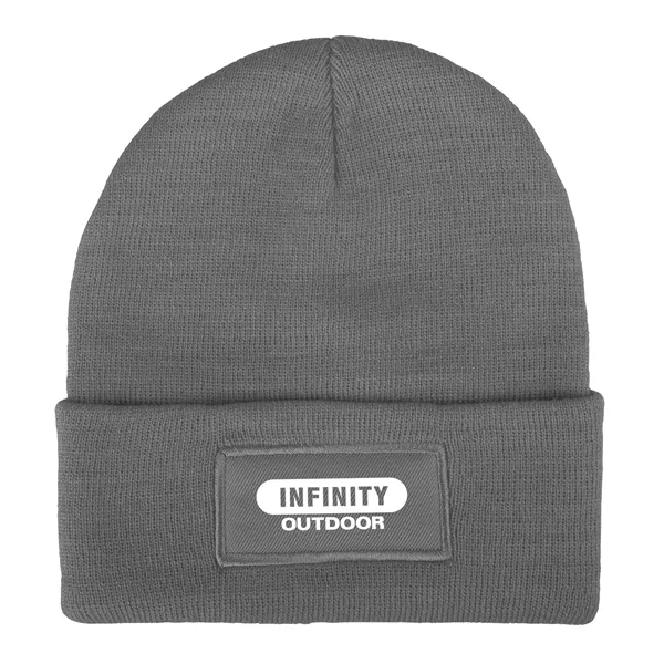 Cuffed knit beanie with patch; one size fits most.... from ASI 52840 Evans Manufacturing