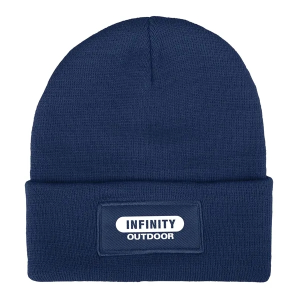 Cuffed knit beanie with patch; one size fits most.... from ASI 52840 Evans Manufacturing