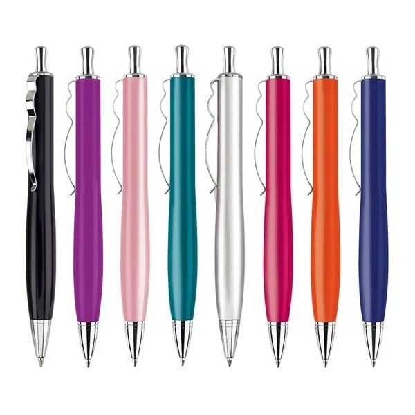 Click action brass pen with unique design clip.... from ASI 31517 Admart Products / Admart Line