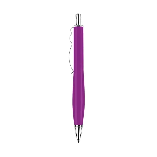 Click action brass pen with unique design clip.... from ASI 31517 Admart Products / Admart Line