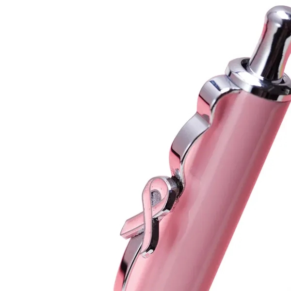 Click action brass pen with unique design clip.... from ASI 31517 Admart Products / Admart Line