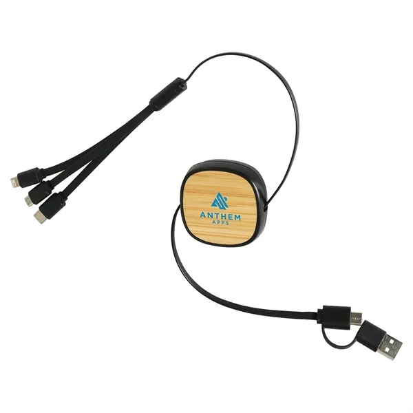 Retractable 3-in-1 Charging Cable with Dual Inputs... from ASI 36730 Ariel Premium Supply Inc
