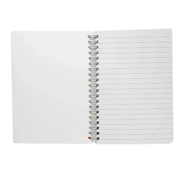 Eco-friendly elastic band spiral notebook plus 1 color silkscreen imprint on... from ASI 37218 Athena Promo (tm)