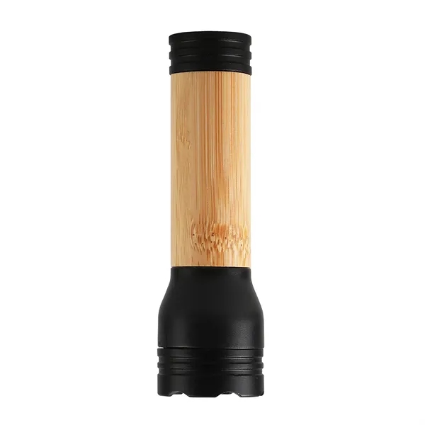 Rechargeable flashlight constructed of bamboo, aluminum and ABS.... from ASI 52840 Evans Manufacturing