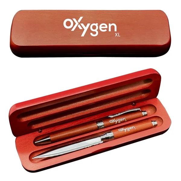 Double pen set with premade pen box, ballpoint pen and lead... from ASI 68190 Lungsal / Lungsal