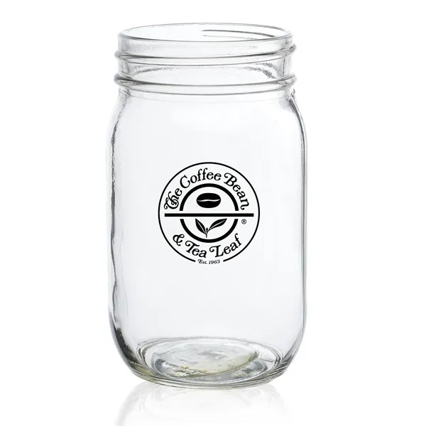 16 oz. glass Mason jar.... from ASI 52840 Evans Manufacturing