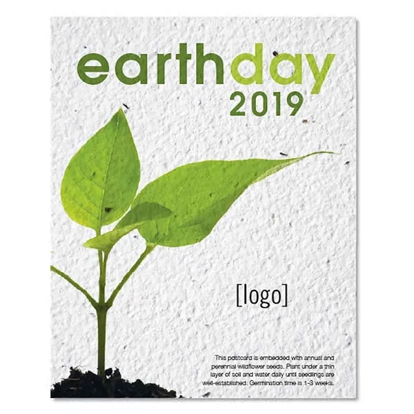 Earth Day seed paper post card.... from ASI 40646 Bloomin Promotions / Bloomin' Promotions™