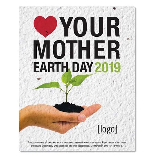 Earth Day seed paper post card.... from ASI 40646 Bloomin Promotions / Bloomin' Promotions™