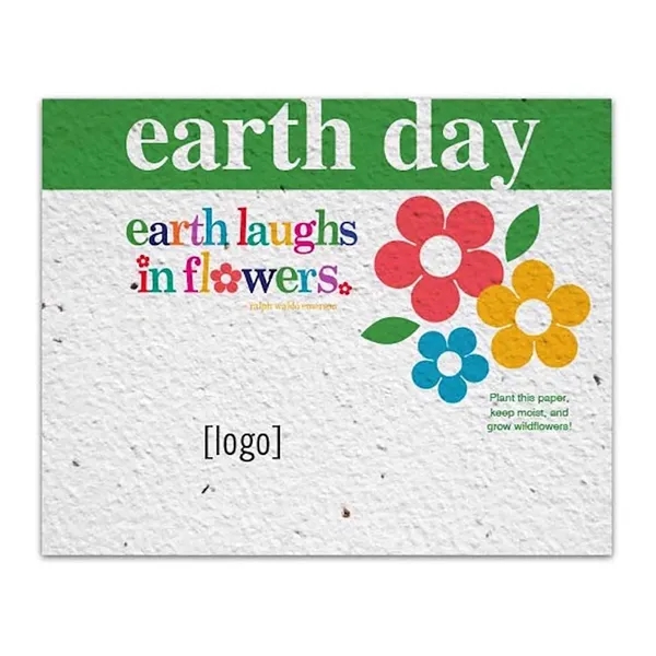 Earth Day seed paper post card.... from ASI 40646 Bloomin Promotions / Bloomin' Promotions™