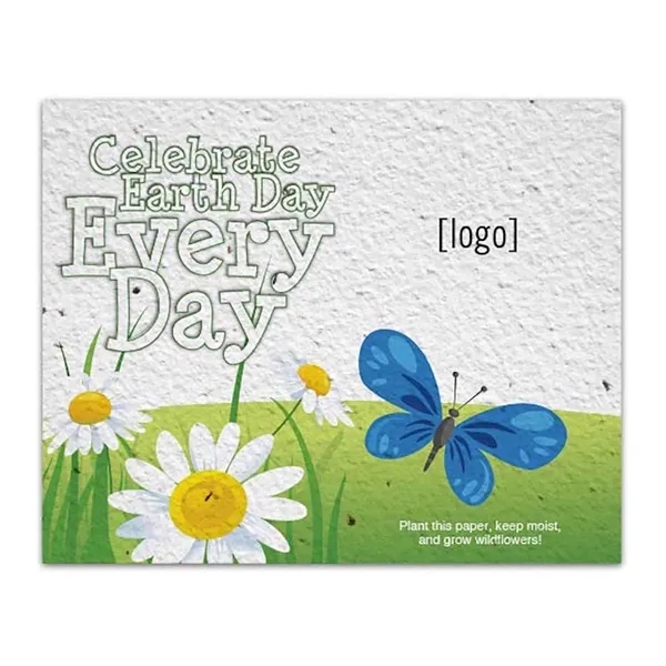 Earth Day seed paper post card.... from ASI 40646 Bloomin Promotions / Bloomin' Promotions™