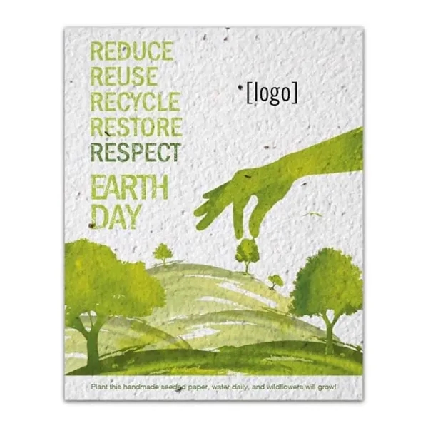 Earth Day seed paper post card.... from ASI 40646 Bloomin Promotions / Bloomin' Promotions™