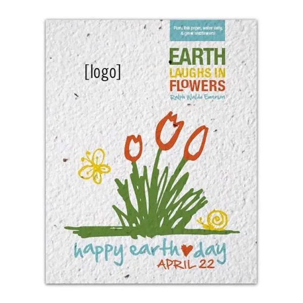 Earth Day seed paper post card.... from ASI 40646 Bloomin Promotions / Bloomin' Promotions™