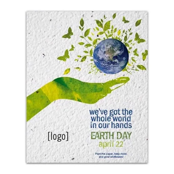 Earth Day seed paper post card.... from ASI 40646 Bloomin Promotions / Bloomin' Promotions™