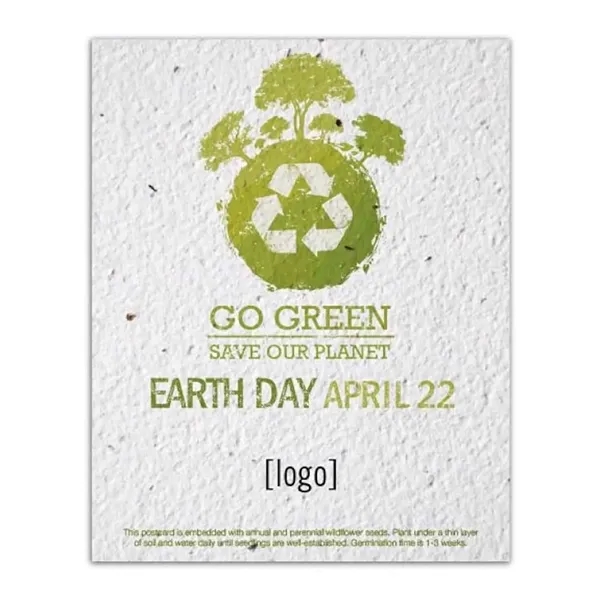 Earth Day seed paper post card.... from ASI 40646 Bloomin Promotions / Bloomin' Promotions™